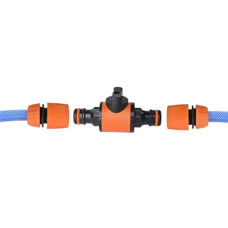 2PC Garden Hose Shut Off Valve, Pipe Connector & Coupler for Water Stop, Irrigation System Repair, Garden Faucet Fitting
