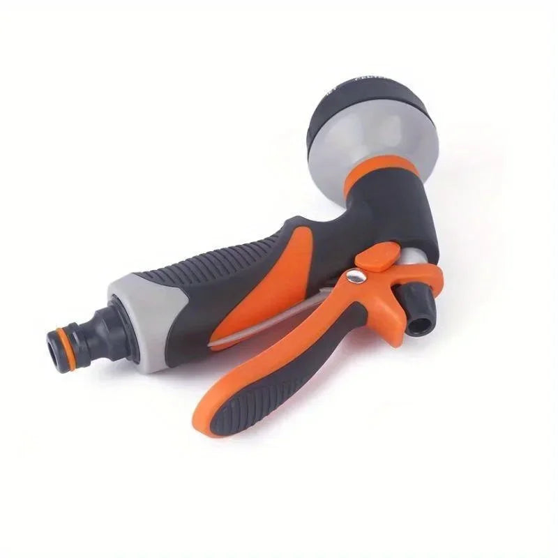 Functional Garden Hose Nozzle Garden Watering Car Wash Adjustable Glue Spray Water Gun TPR Drop Corrosion Resistant