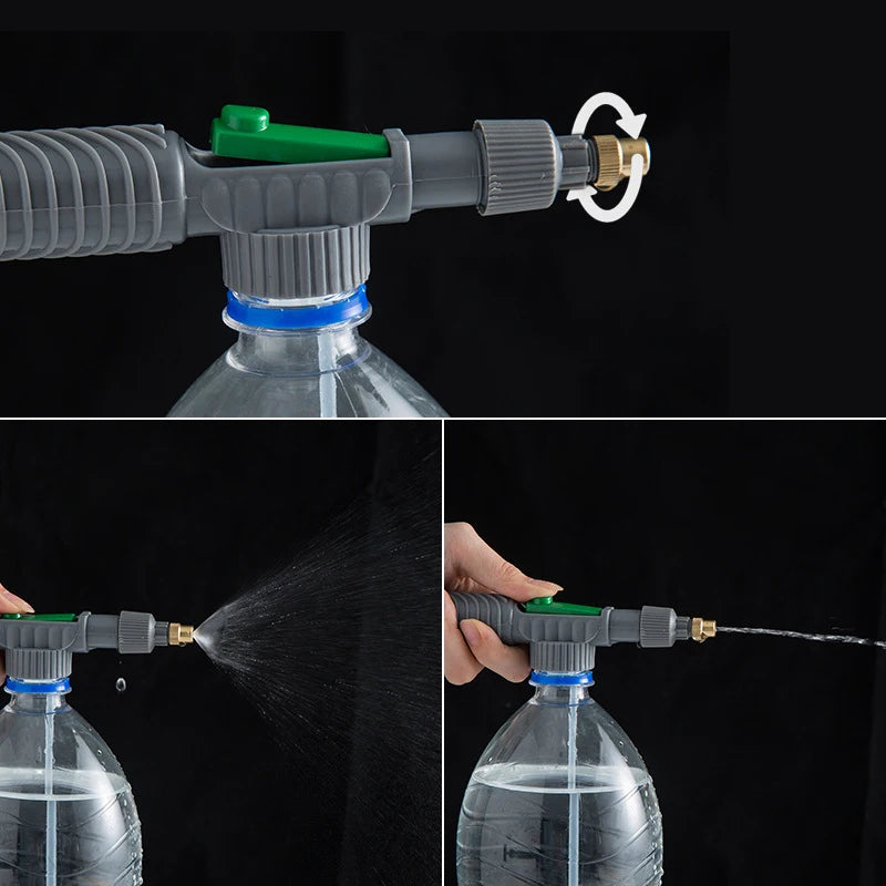 Watering Irrigation High Sprayer Water Pressure Flower Garden Gun Sprayer Head Juice Bottles Interface Plastic Trolley Spray
