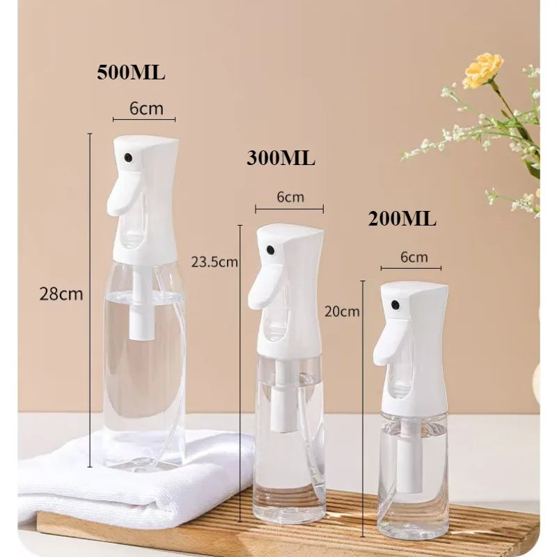 Continuous Spray Bottles Hairdressing Pressure Sprinkling Bottle Barber Beauty Salon Refillable Atomizer Container